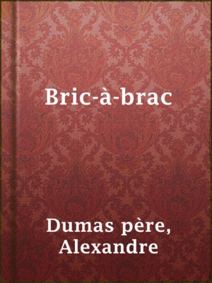 cover image of Bric-à-brac